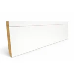 AGT White V Grooved Pre-Finished MDF Skirting Board 120mm