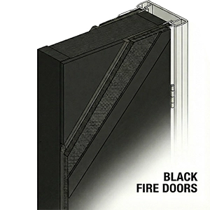 Black Fire Doors