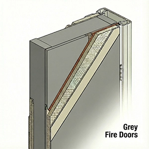 Grey Fire Doors
