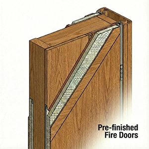 Pre-finished Fire Doors