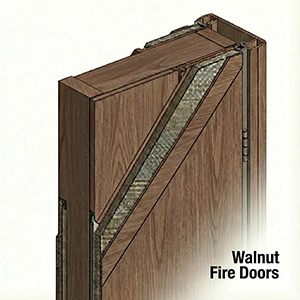 Walnut Fire Doors