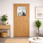 LPD-1G-Square-Clear-Glazed-White-American-Oak-Pre-Finished-Internal-FD30-Office-Door-Lifestyle-Image