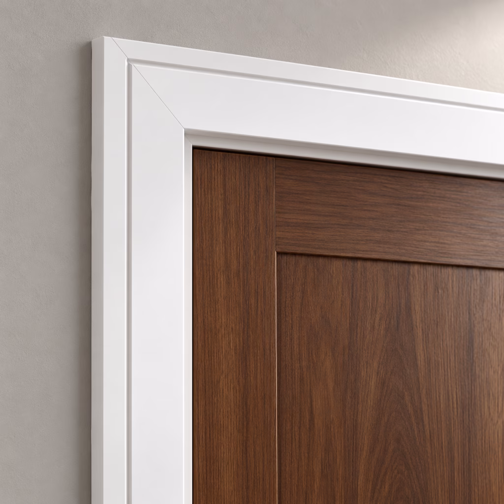 AGT White Grooved Pre-Finished 69mm MDF Architrave – Pack of 5