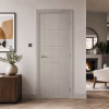 LPD Laminate Ladder Light Grey Ladder Pre-Finished Laminate Semi Solid Core Internal Door lifestyle