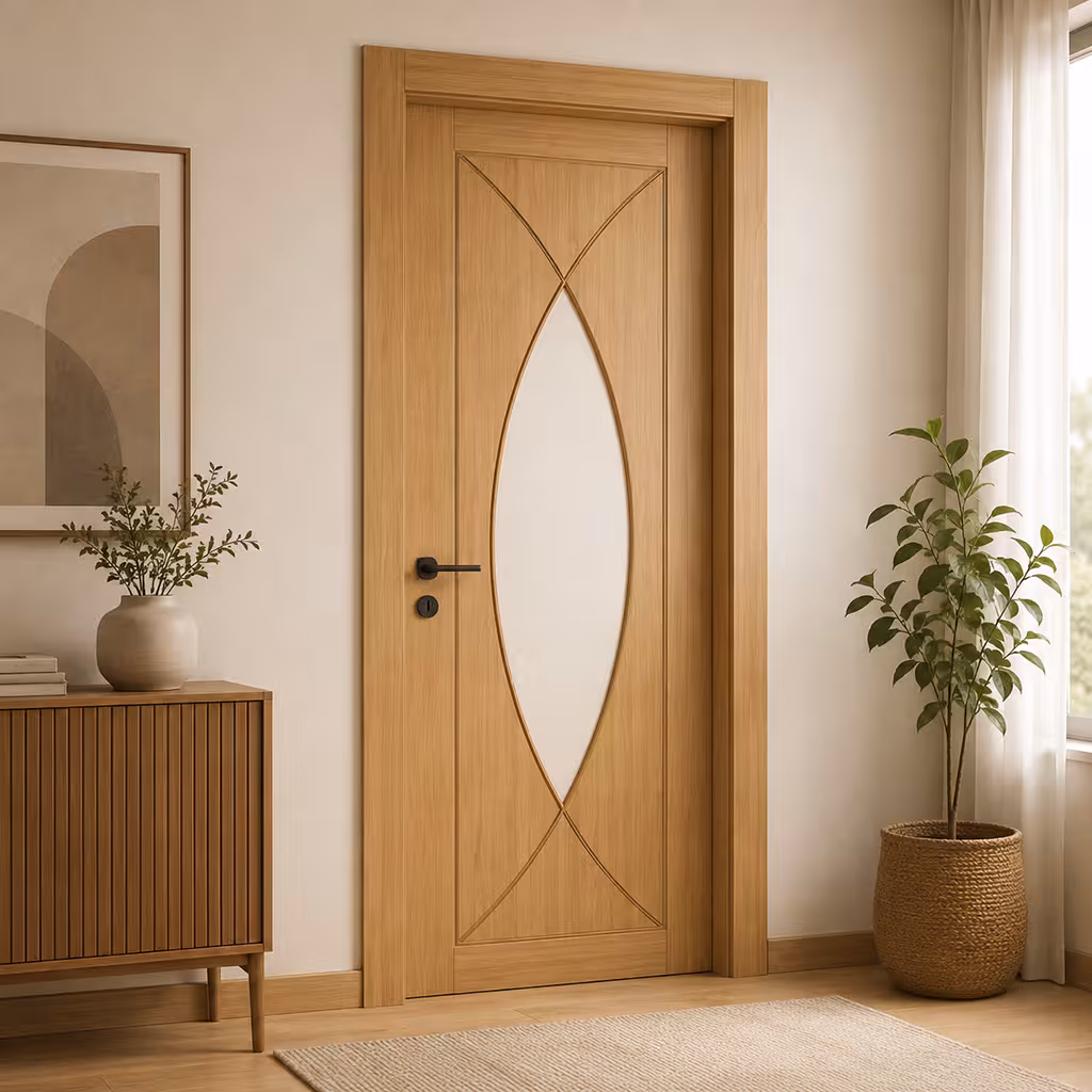 Deanta Amalfi Prefinished Oak Glazed Internal Door