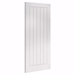 Deanta Ely White Primed Vertical Grooved FD60 Internal Fire Door 1