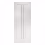 Deanta Ely White Primed Vertical Grooved FD60 Internal Fire Door