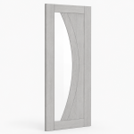 Deanta Ravello Light Grey Ash 1 Lite Clear Glazed Prefinished Internal Door 1