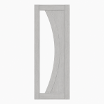 Deanta Ravello Light Grey Ash 1 Lite Clear Glazed Prefinished Internal Door