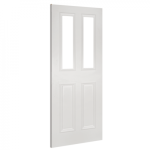 Deanta Rochester White Primed 2 Lite Clear Glazed Internal Door 2