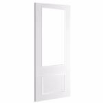 Deanta Sandringham White Primed Clear Bevelled Glazed Internal Door