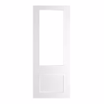 Deanta Sandringham White Primed Clear Bevelled Glazed Internal Door