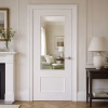Deanta Sandringham White Primed Clear Bevelled Glazed Internal Door lifestyle