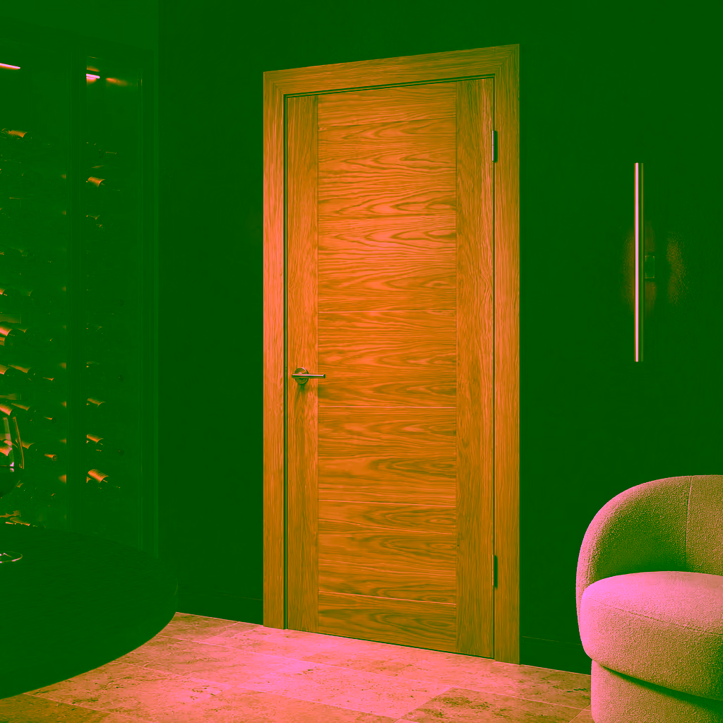 Deanta Seville Oak Panelled Prefinished FD60 Internal Fire Door