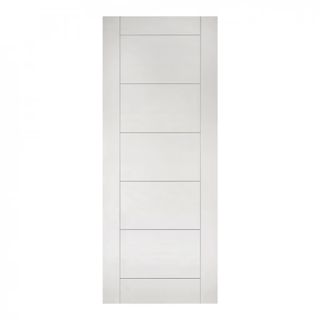 Deanta Seville White Primed FD60 Panelled Internal Fire Door