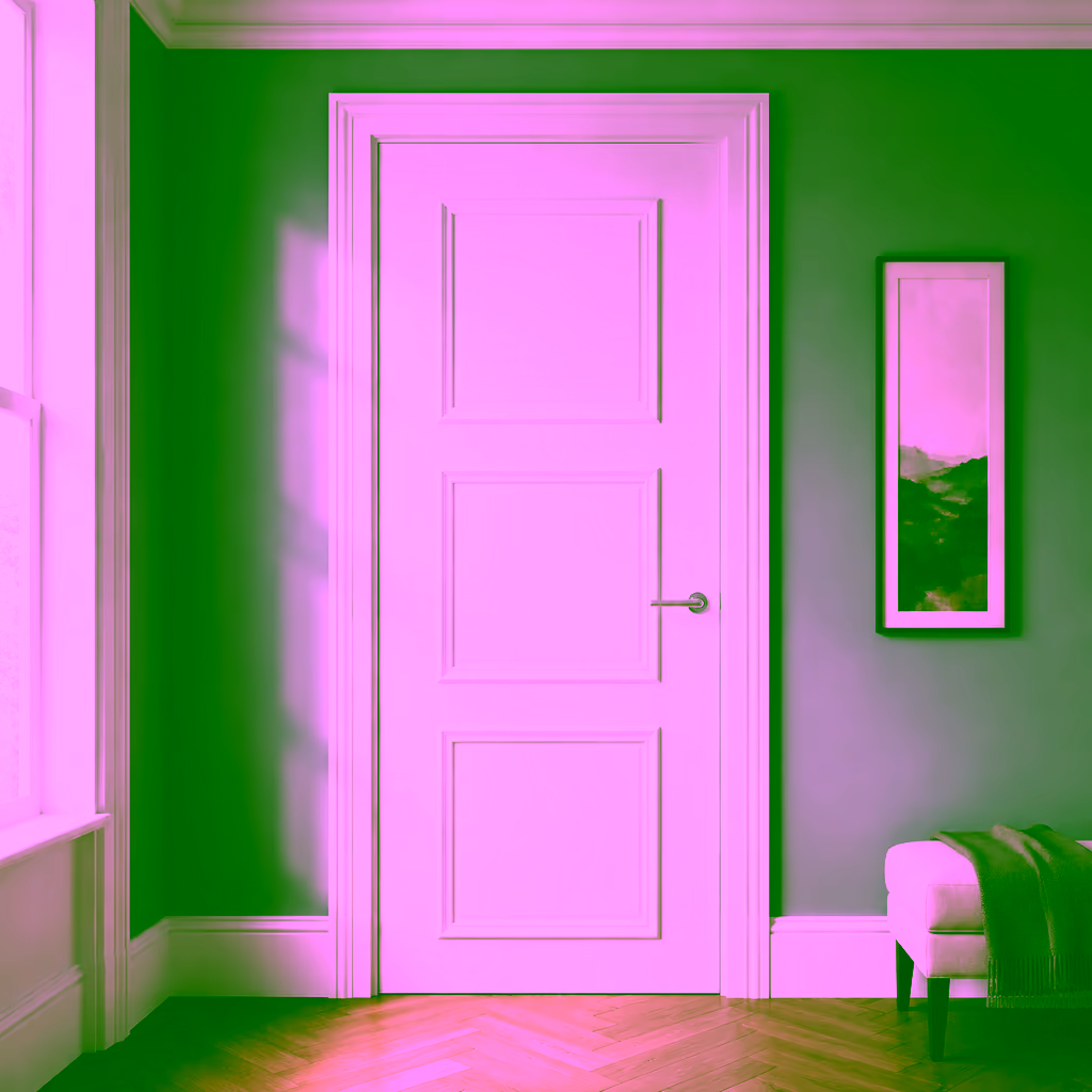 Deanta Trinity White Primed 3 Panel Internal Door lifestyle