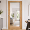 Deanta Walden Oak 1 Lite Clear Glazed Unfinished Internal Door lifestyle