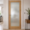 Deanta Walden Oak 1 Lite Obscure Glazed Unfinished Internal Door lifestyle