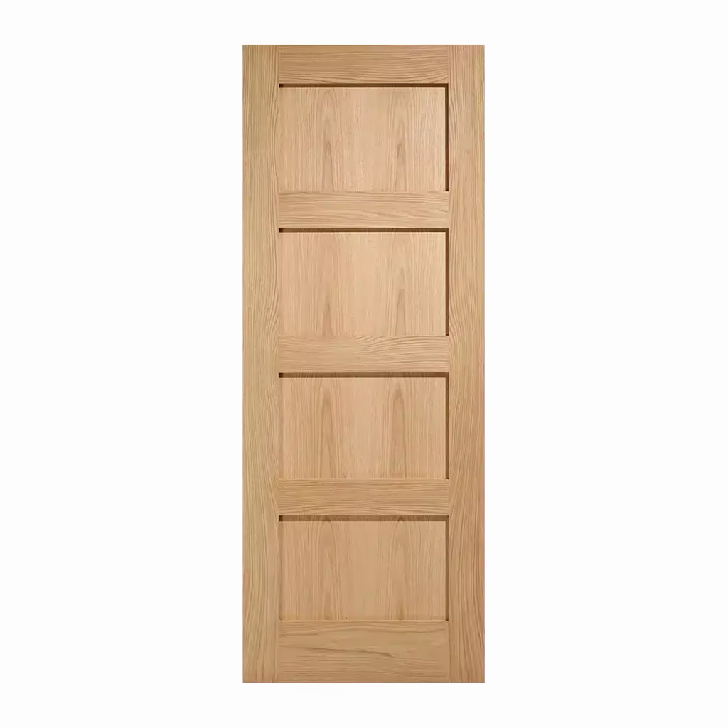 LPD Shaker Oak 4 Panel Unfinished FD30 Internal Fire Door