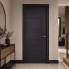 LPD Vancouver Black Ash 5 Panel Pre-Finished Laminate FD30 Internal Fire Door lifestyle