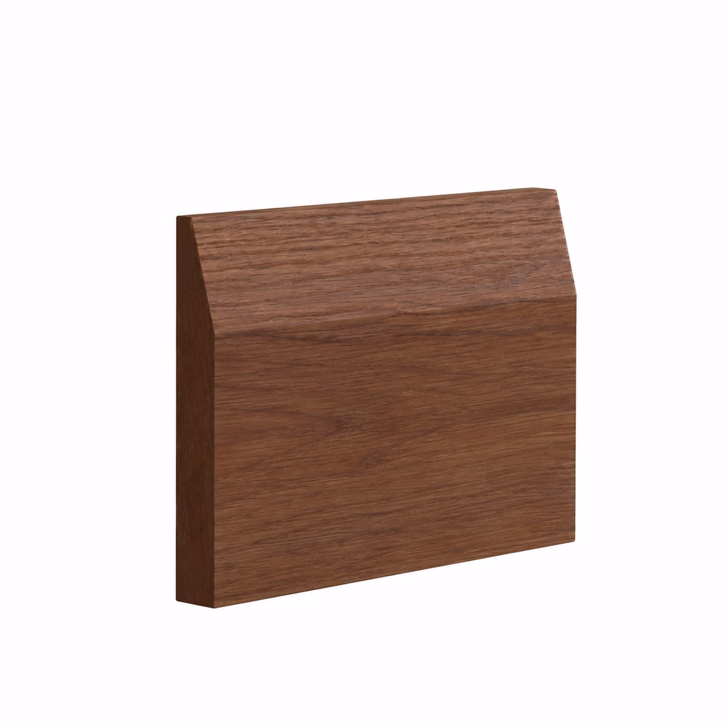 Deanta Half Splayed Prefinished Walnut Skirting Board