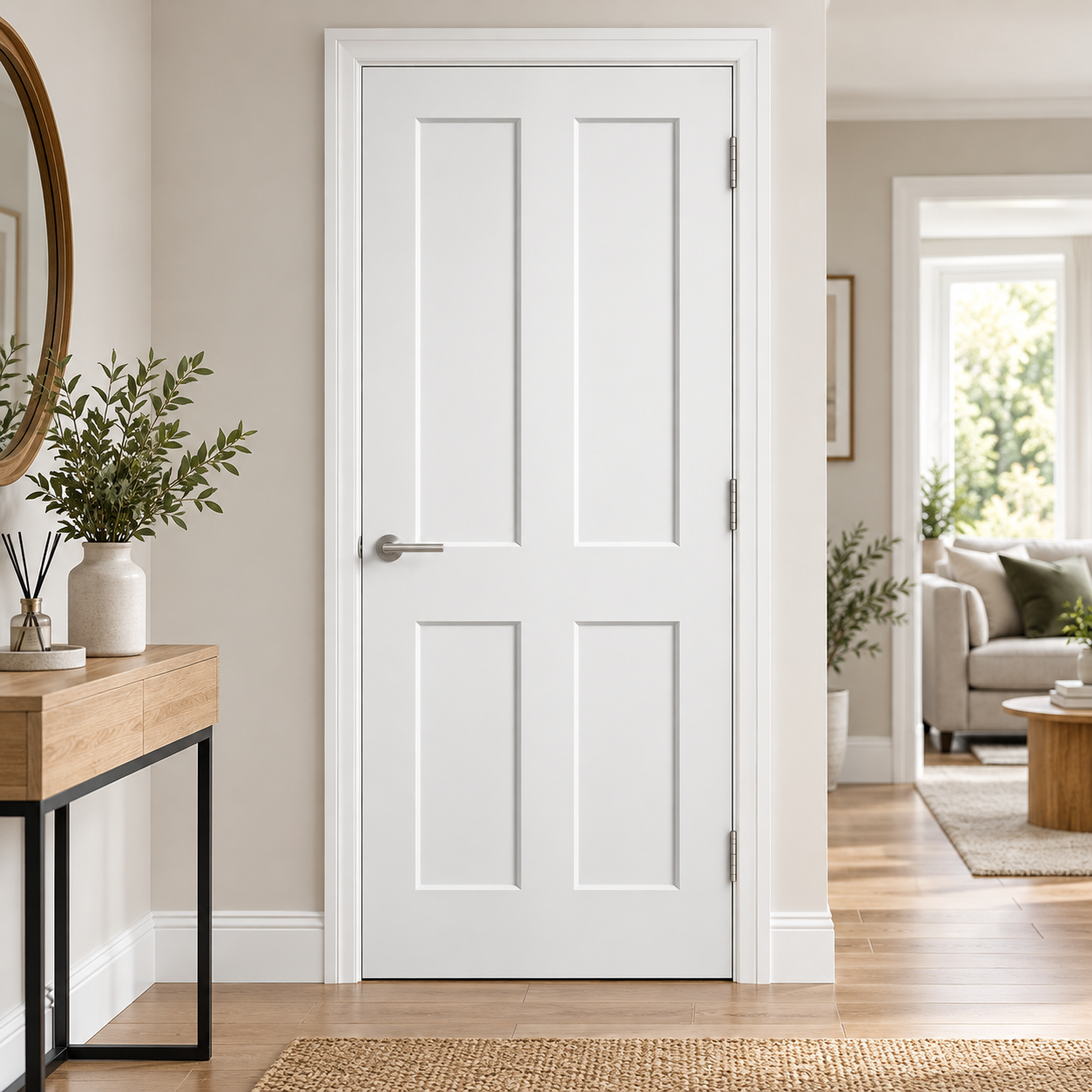 LPD Ashford White Primed Smooth Moulded FD30 Fire Door