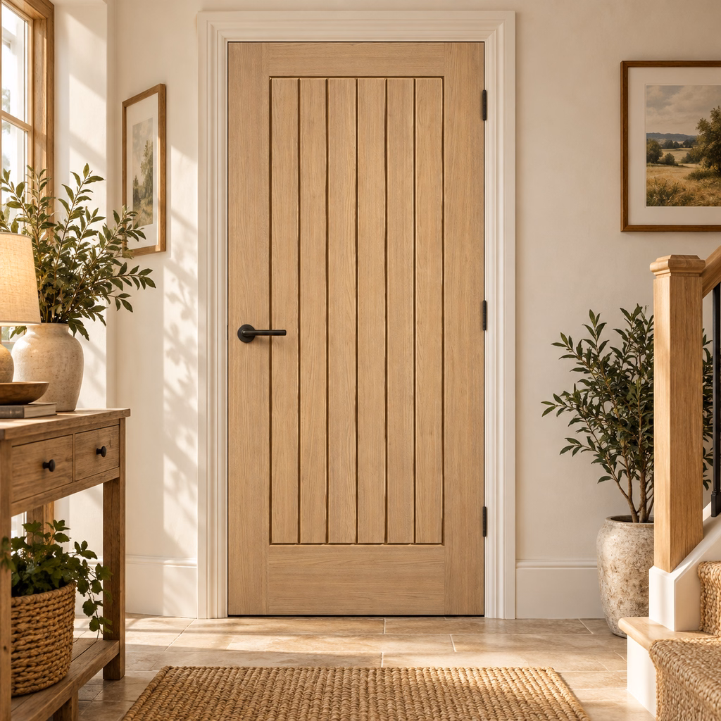 LPD Cotswold Cottage Pre-Finished Oak Veneer FD30 Fire Door