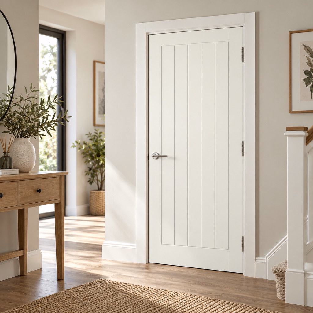 LPD Cottage Clearance White Laminate FD30 Fire Door