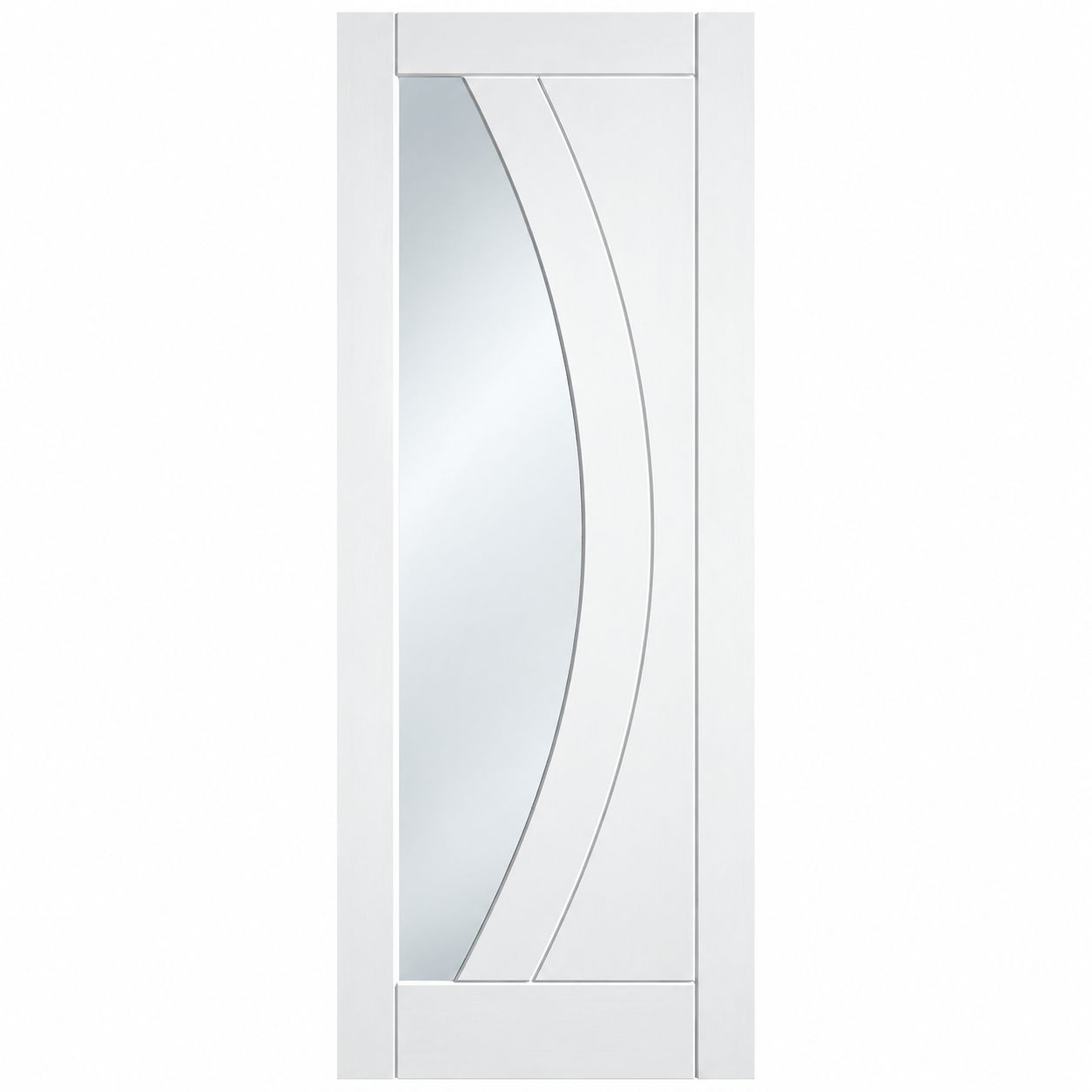 LPD Girona White Primed Grooved Clear Glazed Internal Door