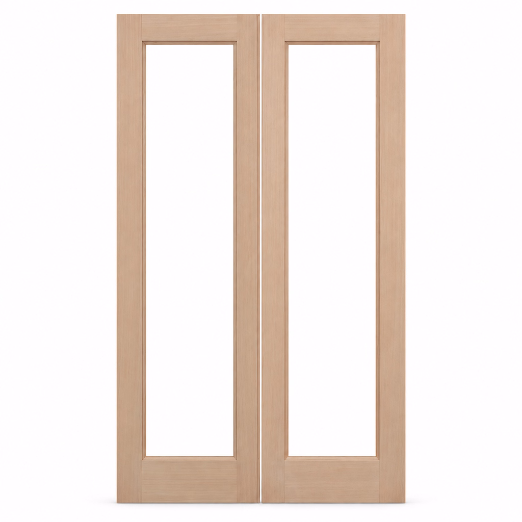 LPD Pattern 20 Unglazed Unfinished Hemlock Veneer External Door Pair
