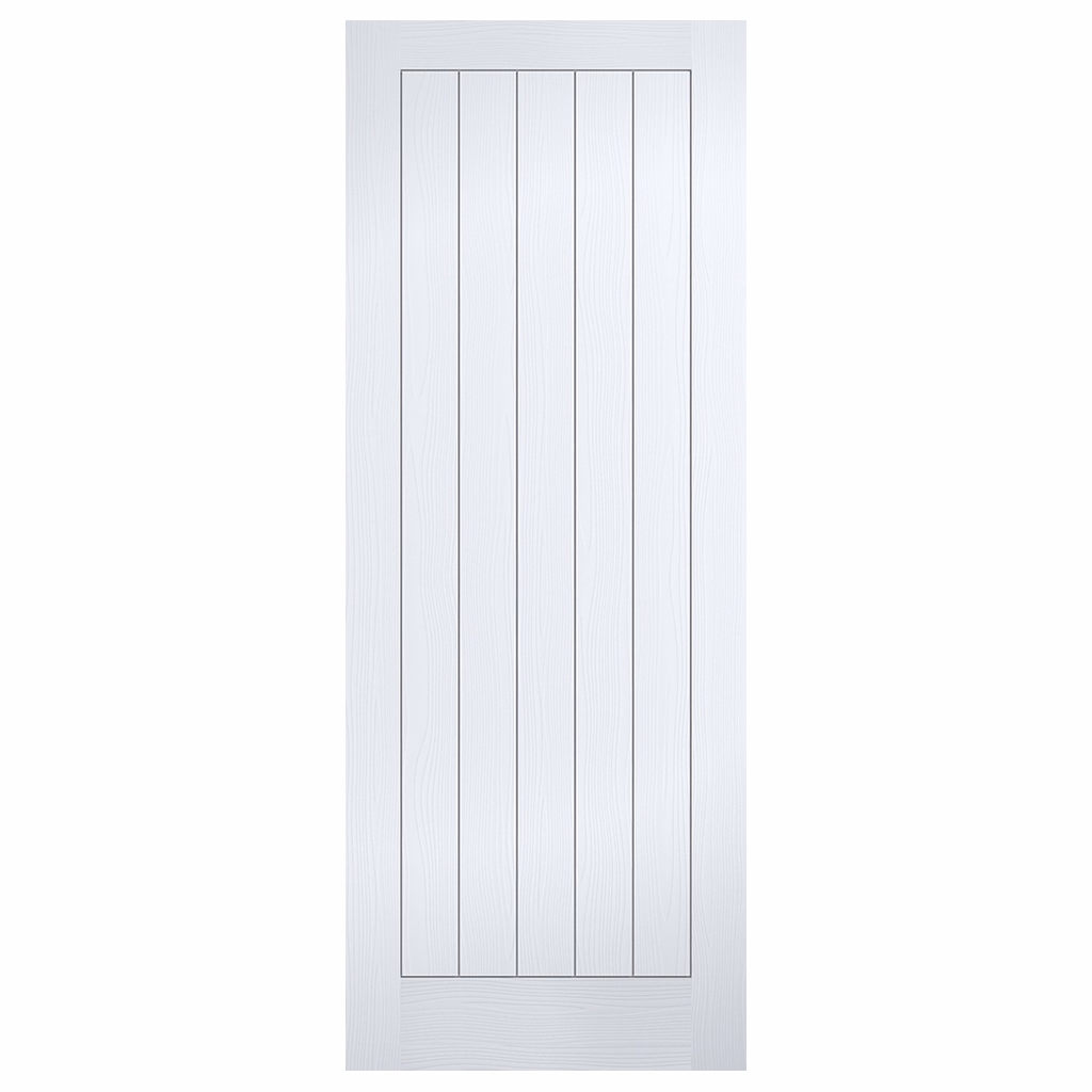 LPD Textured Mexicano White Primed FD30 Fire Door